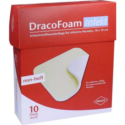 Dracofoam Infection pjena za pokrivanje rana 10x10cm, 10 kom Dracofoam Infection pjena za pokrivanje rana 10x10cm, 10 kom