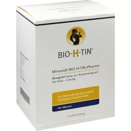 MINOXIDIL BIO-H-TIN Pharma 50 mg/ml sprej otopina, 3x60 ml