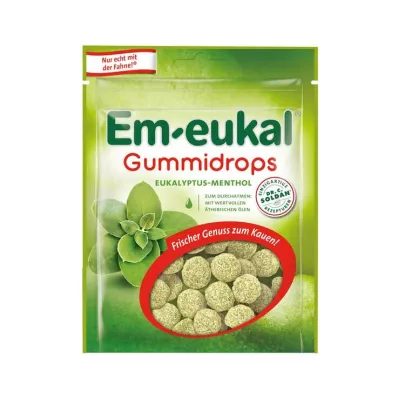 EM-EUKAL Kapi za gumu sadržaj šećera eukaliptus-mentol, 90 g EM-EUKAL Kapi za gumu sadržaj šećera eukaliptus-mentol, 90 g