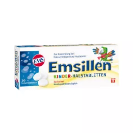 EMSILLEN Dječje pastile za grlo vanilija, 20 kom