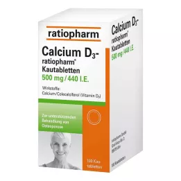 CALCIUM D3-ratiopharm tablete za žvakanje, 100 kom
