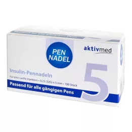 PEN-NADELN Univerzalnih 5 kanila 0,23x5 mm 32 G, 100 komada