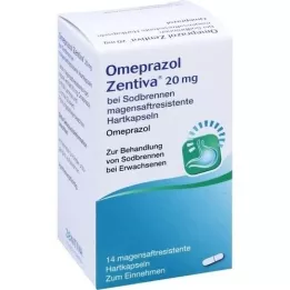 OMEPRAZOL Zentiva 20 mg za žgaravicu, 14 kom