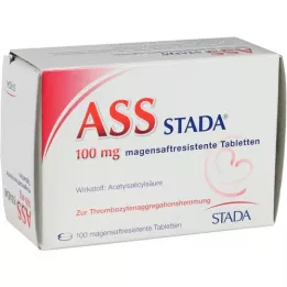 ASS STADA 100 mg gastrorezistentne tablete, 100 kom