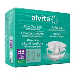 ALVITA Inkontinencijske hlače sve u jednom maxi xl night, 20 kom
