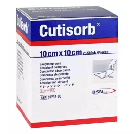 CUTISORB Sukcijske komprese sterilne 10x10 cm, 25 kom