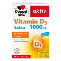 DOPPELHERZ Vitamin D3 1000 IU EXTRA tablete, 45 kom