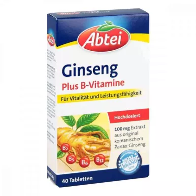 ABTEI Ginseng Plus B vitamini tablete, 40 kom ABTEI Ginseng Plus B vitamini tablete, 40 kom