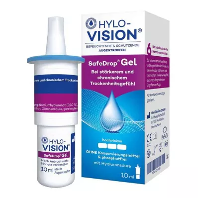 Hylo-Vision Safedrop Gel kapi za oči, 10 ml