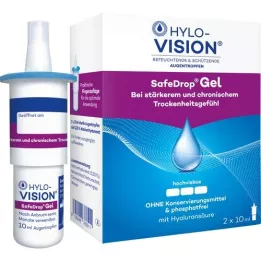 HYLO-VISION SafeDrop Gel kapi za oči, 2X10 ml