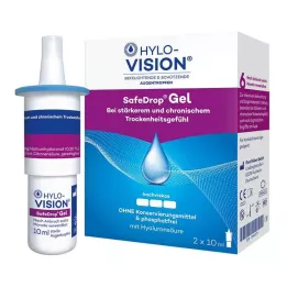 Hylo-Vision Safedrop Gel kapi za oči, 2x10 ml