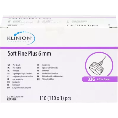 SOFT FINE plus kanile 6 mm 31 G 0,25 mm, 110 komada