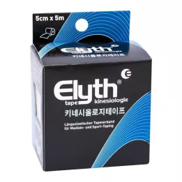 KINESIOLOGIE Samoljepljiva traka Elyth 5 cmx5 m crna, 1 kom