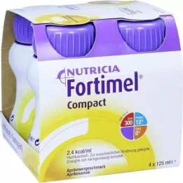 FORTIMEL Compact 2.4 okus marelice, 4X125 ml