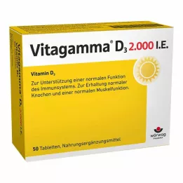 VITAGAMMA D3 2.000 IU vitamin D3 NEM tablete, 50 kom