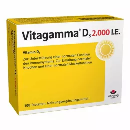 VITAGAMMA D3 2.000 IU vitamin D3 NEM tablete, 100 kom