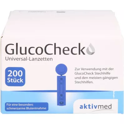 GLUCOCHECK Univerzalne lancete, 200 komada