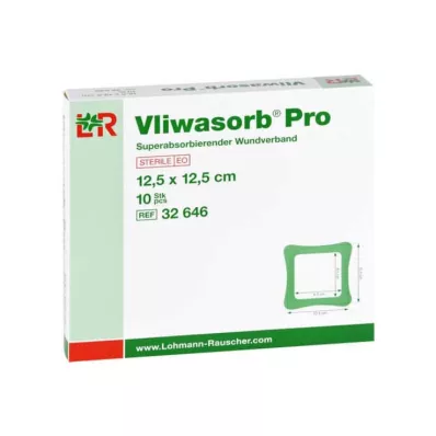 Vliwasorb Pro suberabsorb.Komp.steril 12,5x12,5 cm, 10 kom