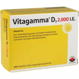 VITAGAMMA D3 2.000 I.U. Vitamin D3 NEM tablete, 200 kom