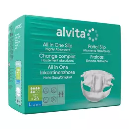 ALVITA Sve-u-jednom hlače za inkontinenciju super velike dnevne, 24 kom
