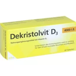 DEKRISTOLVIT D3 4.000 IU tablete, 60 kom