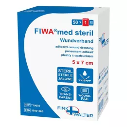 WUNDVERBAND sterilni 5x7 cm prozirni, 50 kom