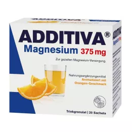 ADDITIVA Magnezij 375 mg vrećice narančasta, 20 kom