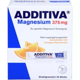 ADDITIVA Magnezij 375 mg sticks narančasti, 20 kom