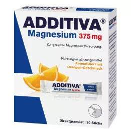 ADDITIVA Magnezij 375 mg sticks narančasti, 20 kom