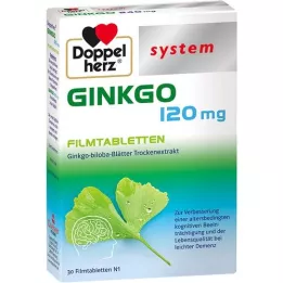 DOPPELHERZ Ginkgo 120 mg system filmom obložene tablete, 30 kom