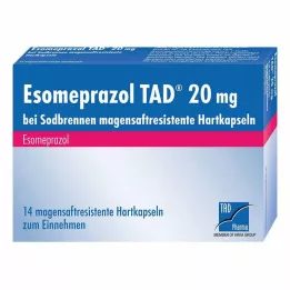 ESOMEPRAZOL TAD 20 mg za žgaravicu msr. Tvrda kapsula, 14 kom
