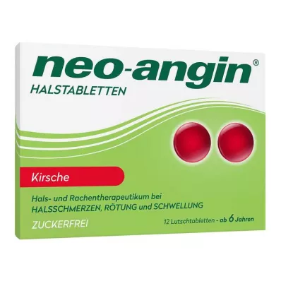 neo-angin pastile za grlo višnja bez šećera, 12 kom
