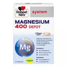 DOPPELHERZ Magnezij 400 Depot sistem tablete, 30 kom