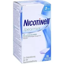 NICOTINELL Guma za žvakanje Spearmint 2 mg, 96 kom