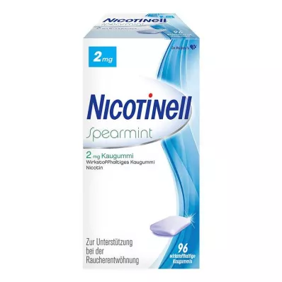 NICOTINELL Guma za žvakanje Spearmint 2 mg, 96 kom NICOTINELL Guma za žvakanje Spearmint 2 mg, 96 kom