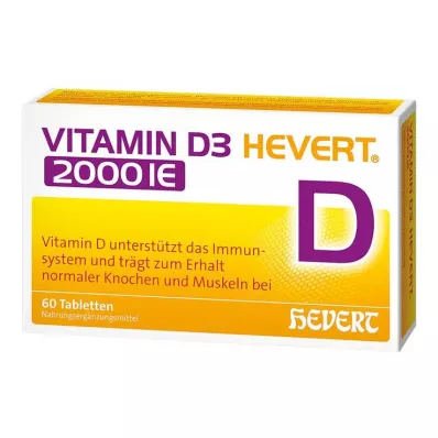 Vitamin D3 Hevert 2.000 IU tablete, 60 kom Vitamin D3 Hevert 2.000 IU tablete, 60 kom