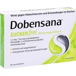 DOBENSANA limunova kora bez šećera 1,2mg/0,6mg lut., 24 kom