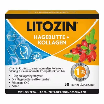 Bočica za piće Litozin Šipak + Kolagen, 30X25 ml