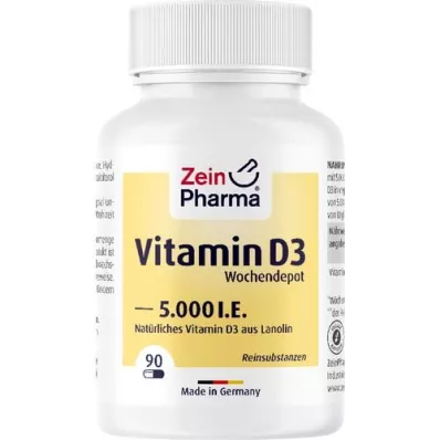 VITAMIN D3 5.000 IU tjedno depo kapsule, 90 kom