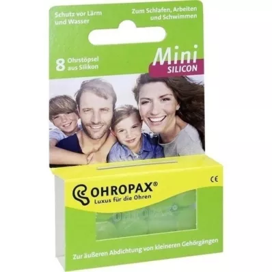 OHROPAX mini silikonski čepići za uši, 8 kom