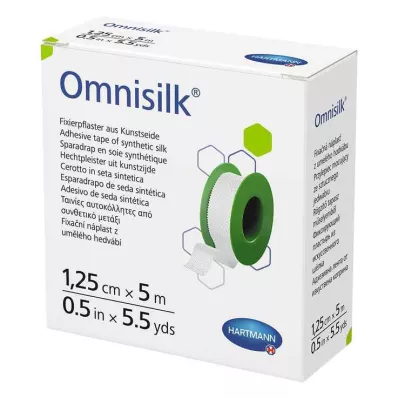 Omnisilk pričvrsni flaster umjetna svila 1,25 cmx5 m, 1 kom