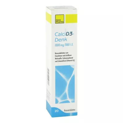 Calci D3-Denk 1000 mg / 880 IU šumeće tablete, 20 kom