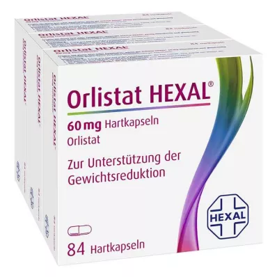 Orlistat HEXAL 60 mg tvrde kapsule, 3x84 kom