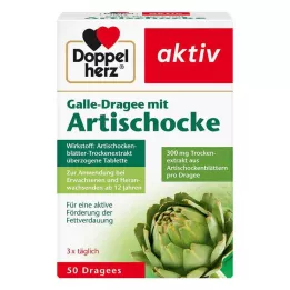 DOPPELHERZ Žučna dražeja s artičokom, 50 kom