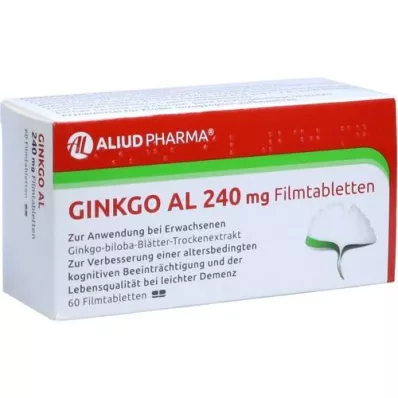 GINKGO AL 240 mg filmom obložene tablete, 60 kom