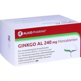 GINKGO AL 240 mg filmom obložene tablete, 120 kom