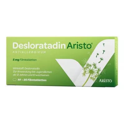 Desloratadine Aristo antialergijske 5 mg filmom obložene tablete, 20 kom