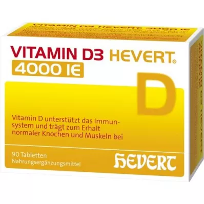 VITAMIN D3 HEVERT 4.000 IU tablete, 90 kom