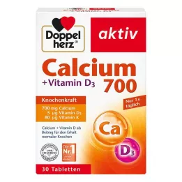 DOPPELHERZ Calcium 700+Vitamin D3 tablete, 30 kom