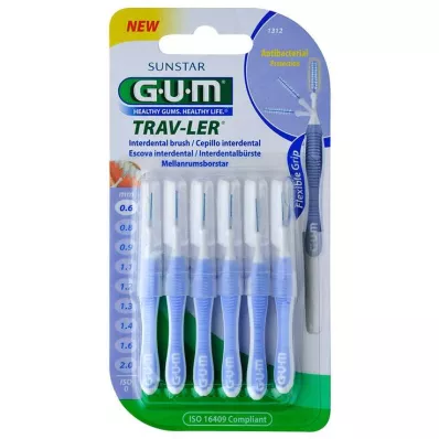 GUM Trav-Ler 0,6IN svijeća svijetloplava interdentalna burgija, 6 kom GUM Trav-Ler 0,6IN svijeća svijetloplava interdentalna burgija, 6 kom
